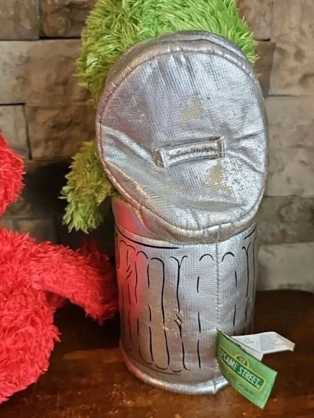 Sesame Street Oscar The Grouch 2010 And Elmo 2005 Plush - Picture 8 of 10
